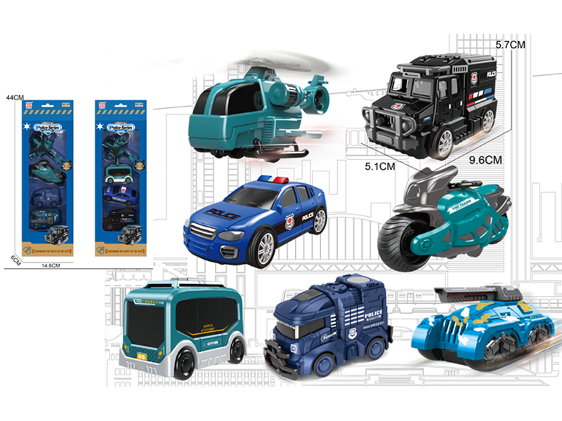 Friction Urban Special Police Toy Set