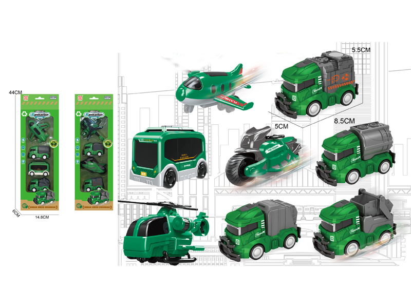 Friction Environmental Sanitation Toy Set