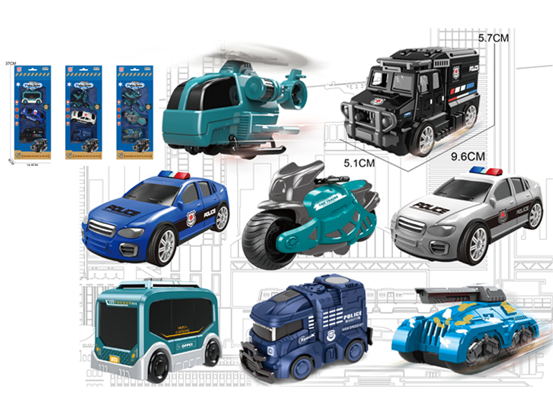 Friction Urban Special Police Toy Set