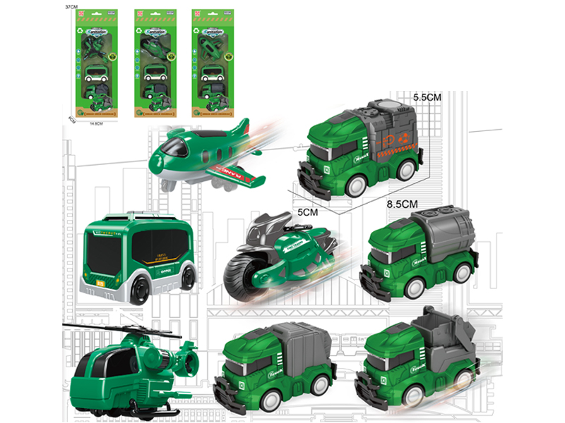 Friction Environmental Sanitation Toy Set