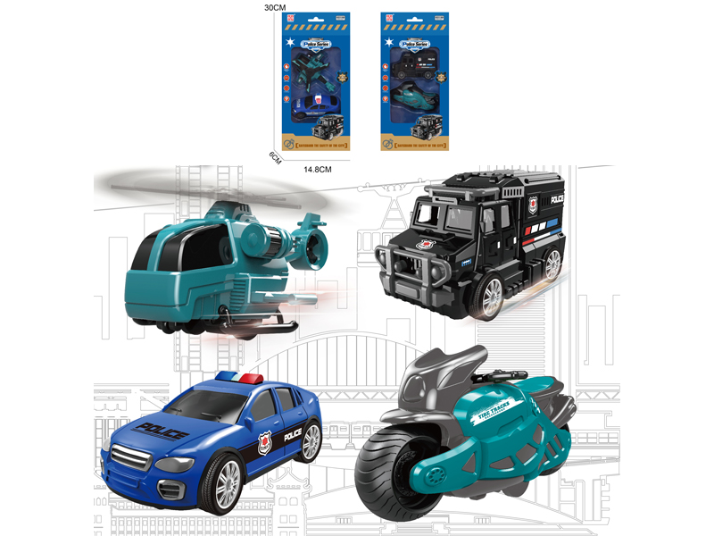 Friction Urban Special Police Toy Set