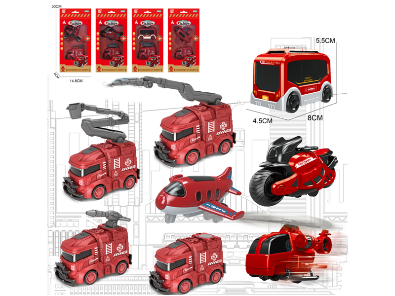 Friction Fire Protection Toy Set