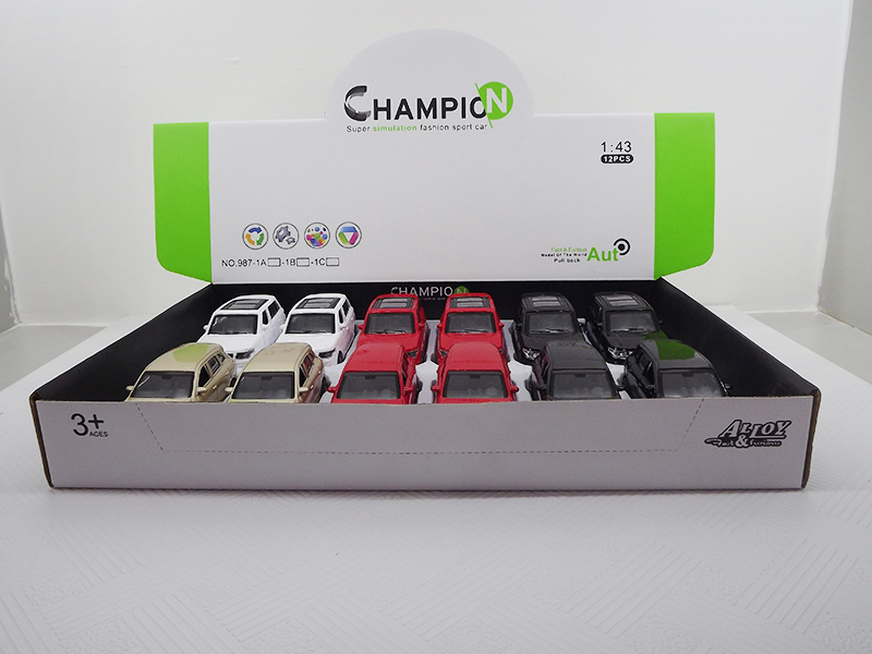 1:43 Pull Back Alloy Simulated Car Land Rover/Cayenne(12PCS)