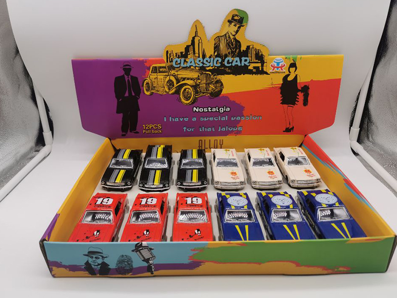 1:32 Pull Back Alloy Simulated Mustang Vintage Car(12PCS)