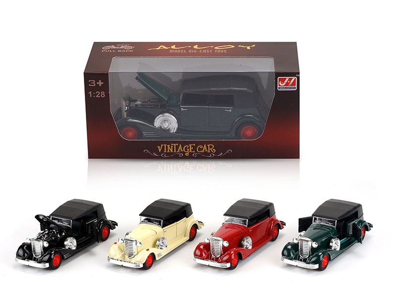 1:28 Pull Back Alloy Simulated Rolls-Royce Vintage Car(3 Doors Open)