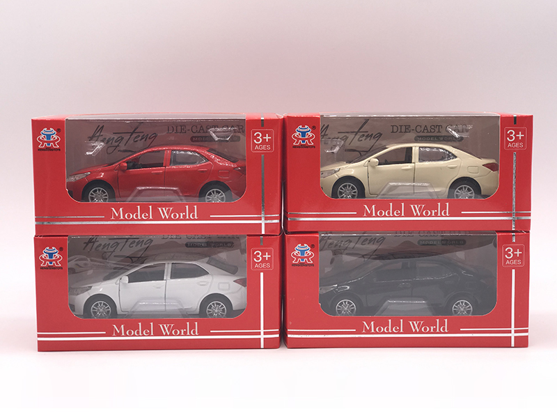 1:36 Pull Back Alloy Simulated Car  (Corolla)