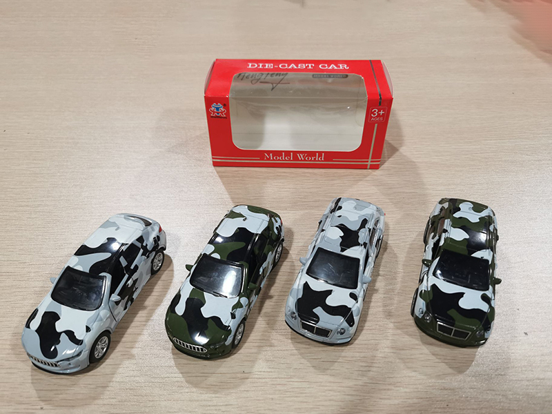 1:36 Pull Back Alloy Camouflage Simulated Car With Light And Music(Bentley, Maserati)