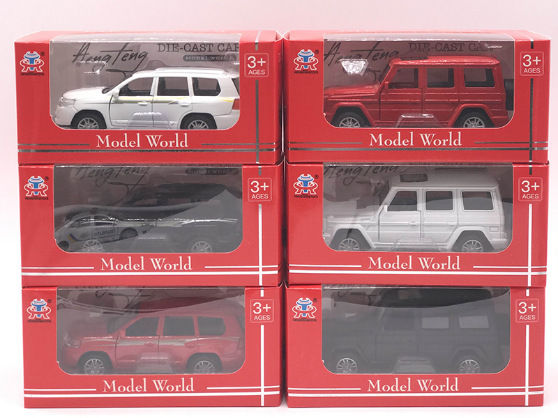 1:36 Pull Back Alloy Simulated Off-Road Vehicle (Benz/Toyota)
