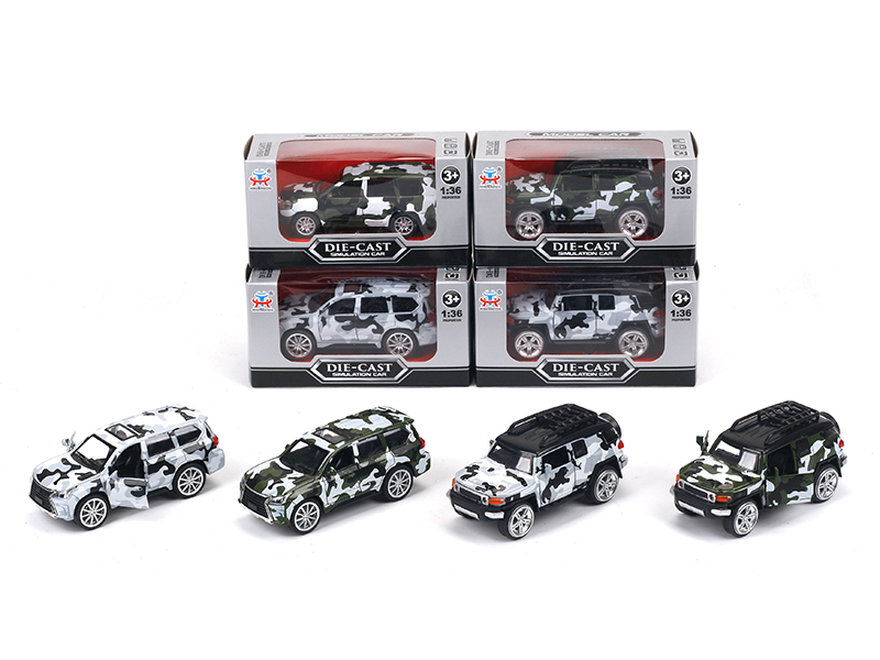 1:36 Pull Back Alloy Simulated Toyota/Lexus Camouflage Car
