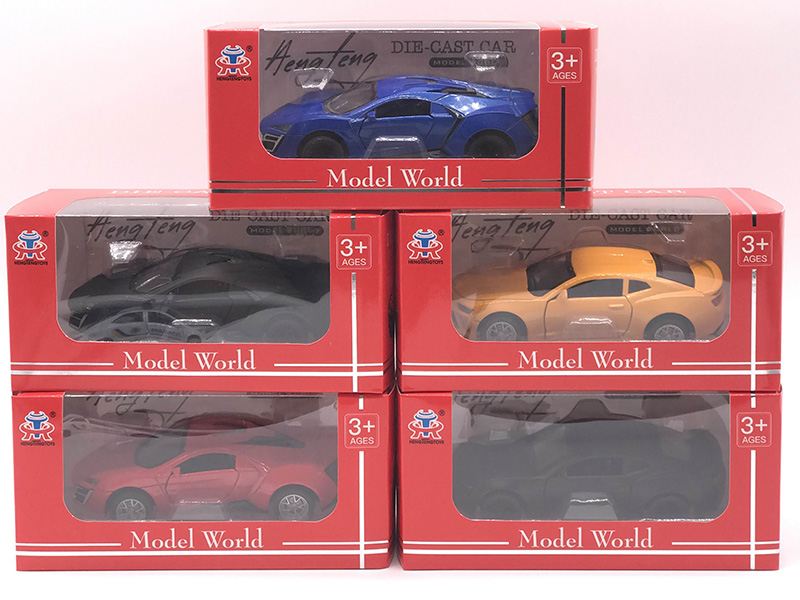 1:36 Pull Back Alloy Simulated Car (Chevrolet,Lykan)