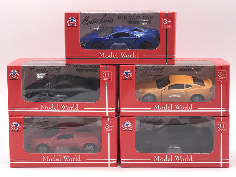 1:36 Pull Back Alloy Simulated Car With Light And Music(Chevrolet,Lykan)