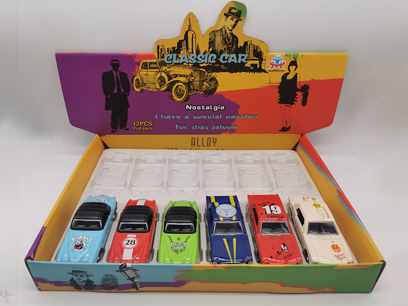 1:36 Pull Back Alloy BMW/Mustang Simulated Car(12PCS)