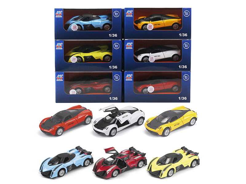 1:36 Pull Back Alloy Pagani/Lamborghini Simulated Car