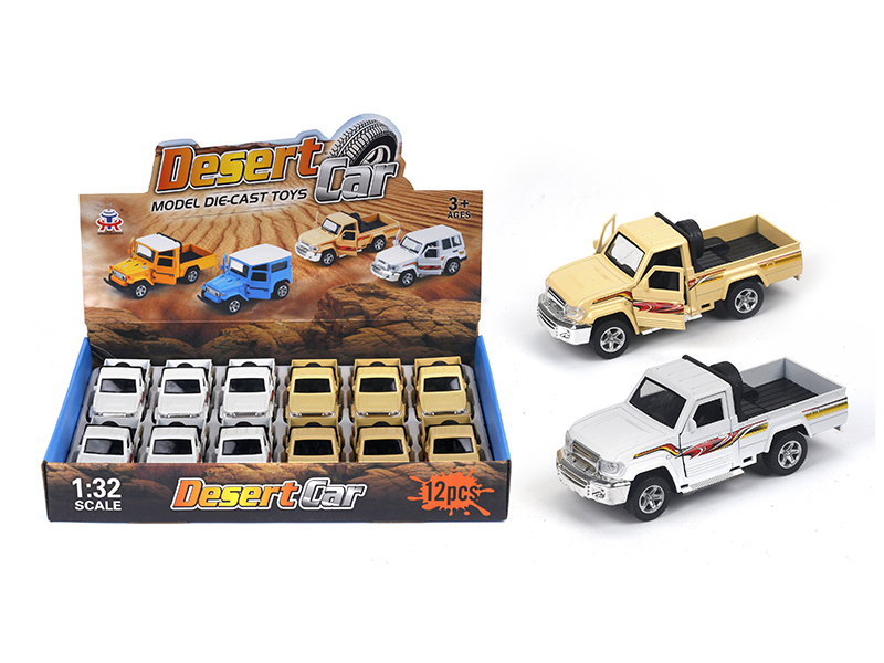 1:32 Pull Back Alloy FJ40 Pickup Truck(12PCS)