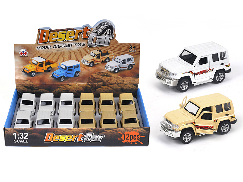 1:32 Pull Back Alloy FJ40 Off-Road Vehicle(12PCS)