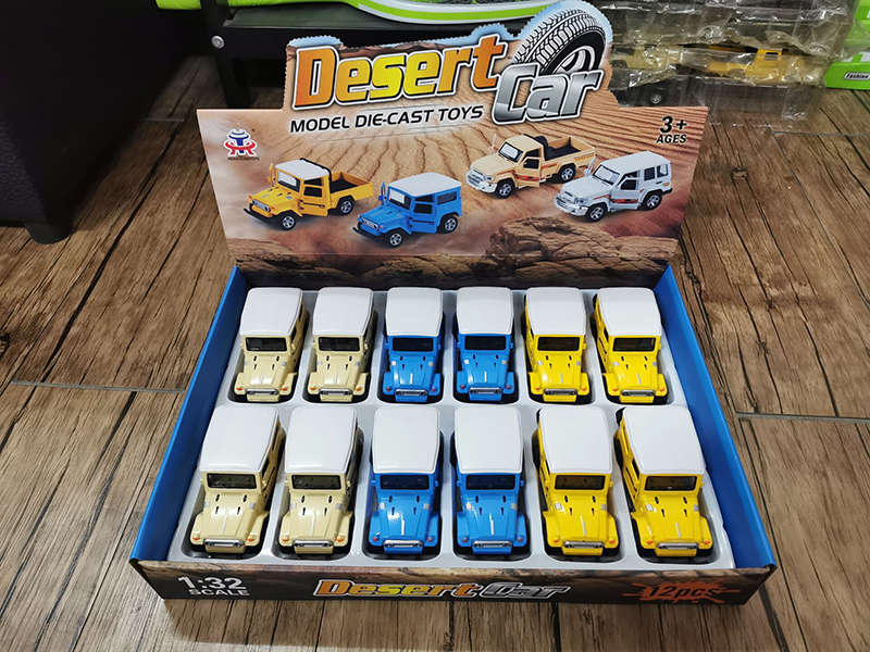 1:32 Pull Back Alloy Land Cruiser FJ40 Simulated Car With Light And Music(12PCS)