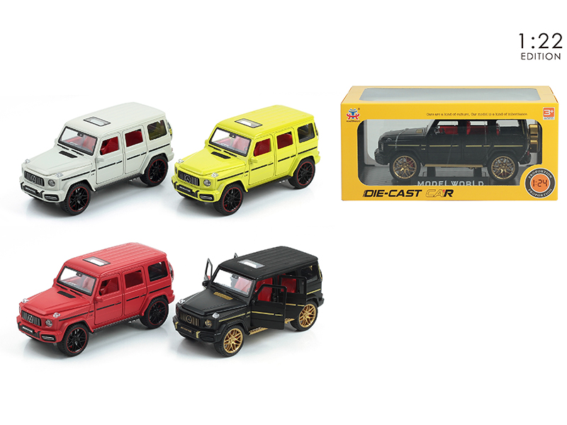 1:22 Mercedes-Benz G63 Pull Back Alloy Car With Sound And Light(6 Doors Open)