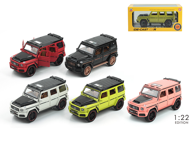 1:22 Mercedes-Benz Brabus Pull Back Alloy Car With Sound And Light(6 Doors Open)8PCS