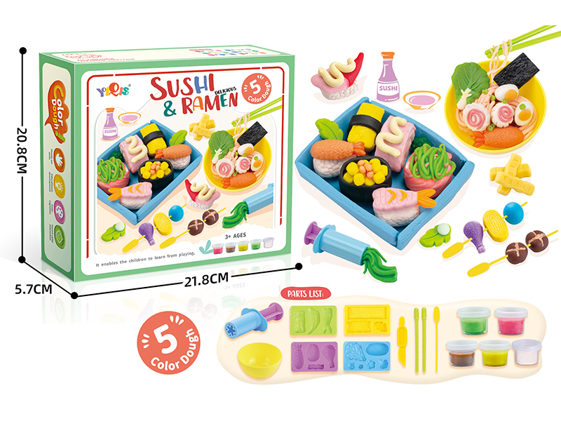 Sushi Noodles Colored  Mud