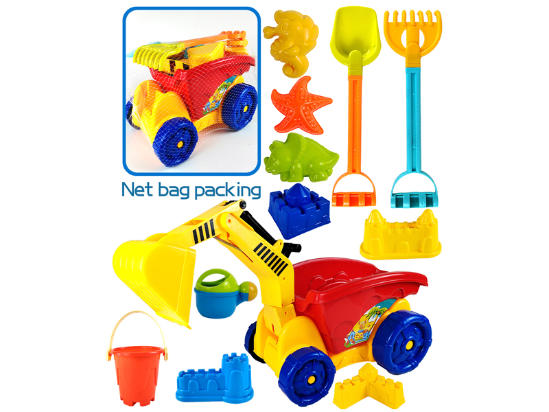 Beach Bucket With Beach Excavator Set 12PCS