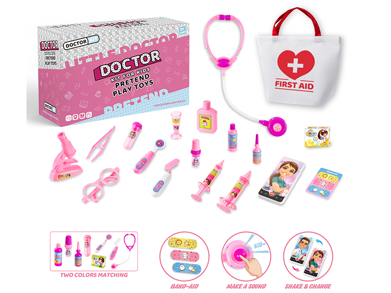 Pink Doctor Play Toys 18pcs