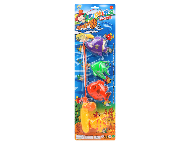 Spray Painted Fishing Toys