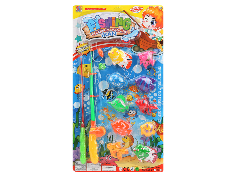 Double Rod Fishing Toys Set