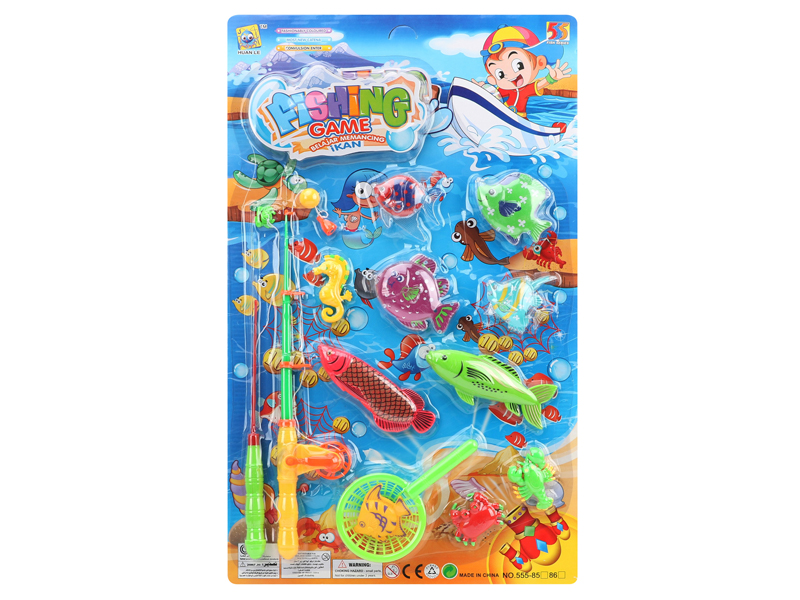 Double Rod Fishing Toys Set