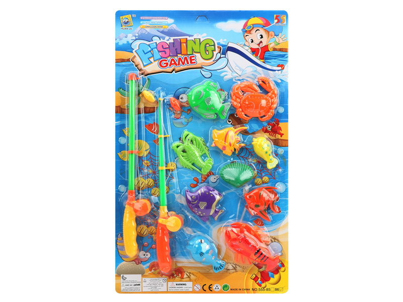 Double Rod Fishing Toys Set