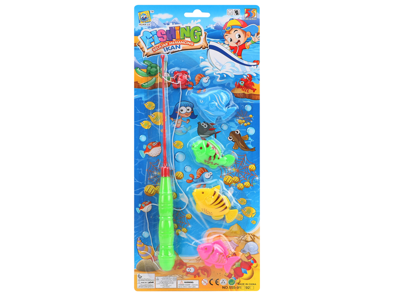 Single Rod Fishing Toys Set