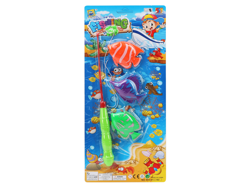 Single Rod Fishing Toys Set