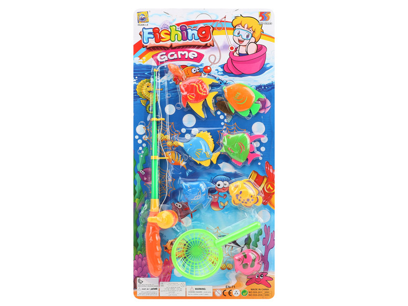 Single Rod Fishing Toys Set
