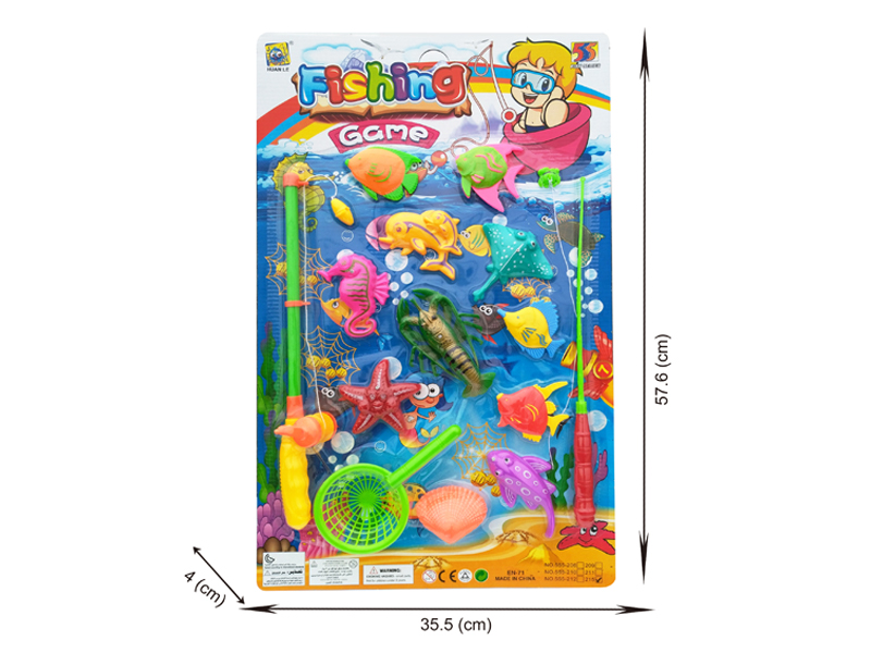 Double Rod Fishing Toys Set