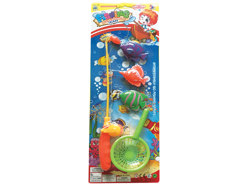 Single Rod Fishing Toys Set