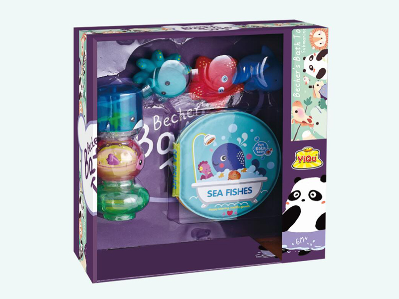 DIY Bath Toys With 3 Water Spray Vinyl Toys,Bath Book