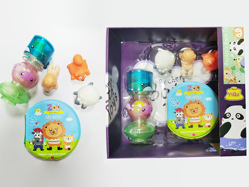 DIY Bath Toys With 3 Water Spray Vinyl Toys,Bath Book
