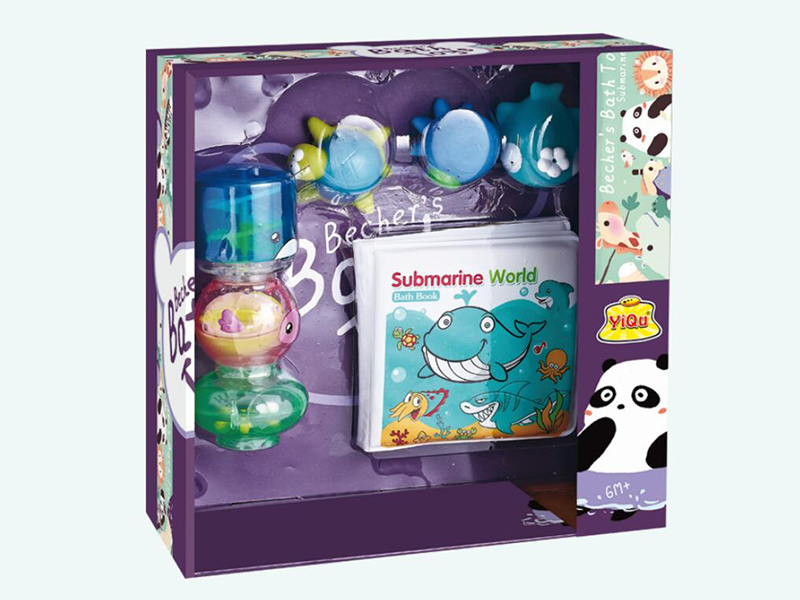 DIY Bath Toys With 3 Water Spray Vinyl Toys,Bath Book