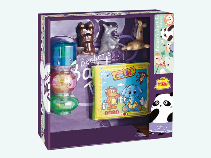 DIY Bath Toys With 3 Water Spray Vinyl Toys,Bath Book