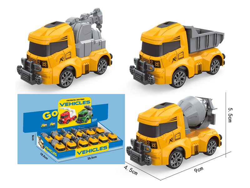 Pull Back Engineering Convoy 12PCS