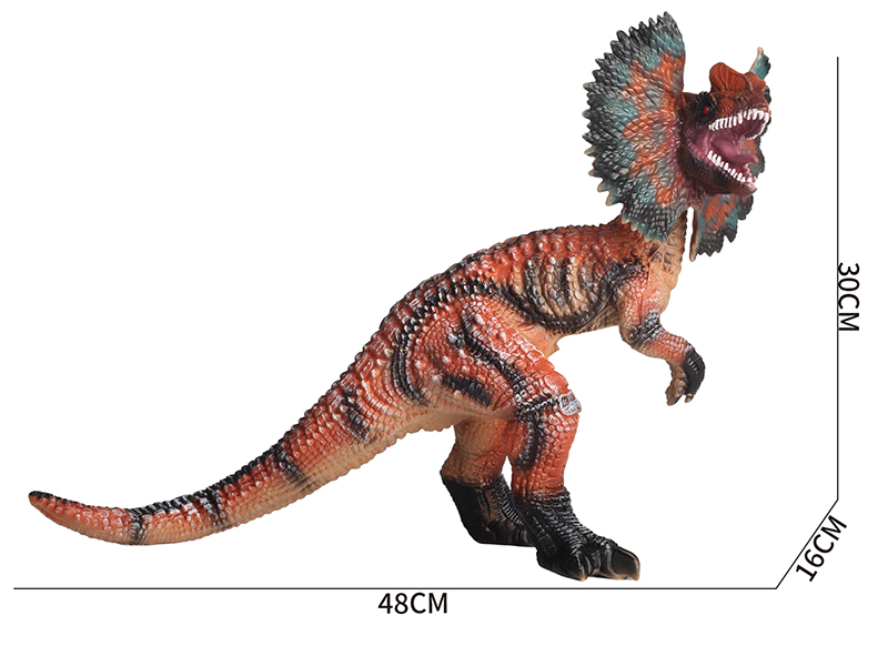 Simulated Dilophosaurus With IC(Cotton Stuffing)