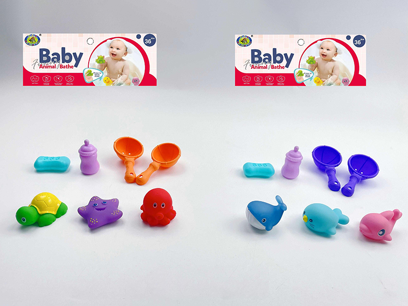 Baby Bath Toys Spray Water Sea Animals Set(7PCS)
