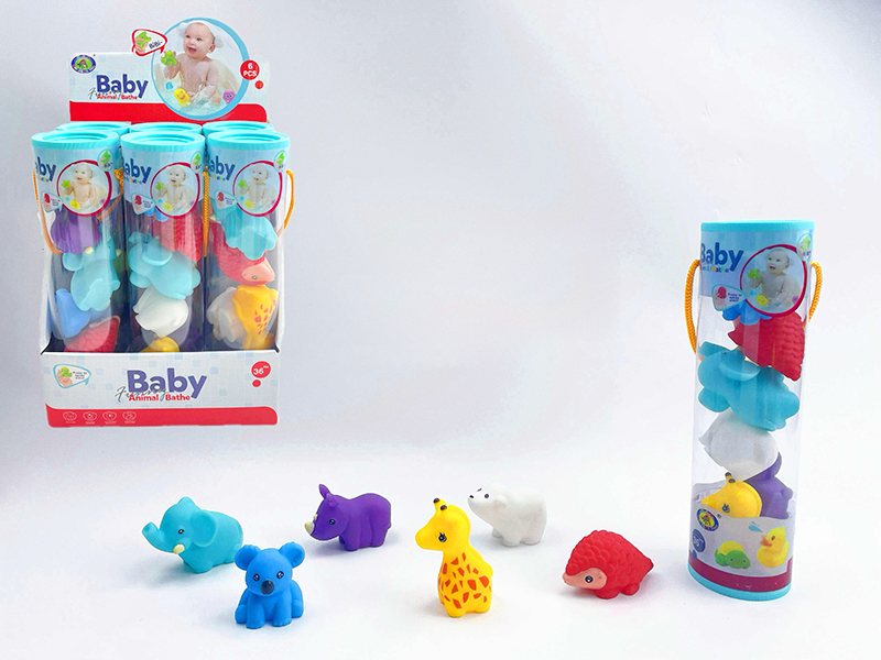 Baby Bath Toys Spray Water Animals(6PCS)6 Cylinder/Box