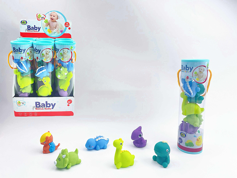 Baby Bath Toys Spray Water Dinosaurs(6PCS)6 Cylinder/Box