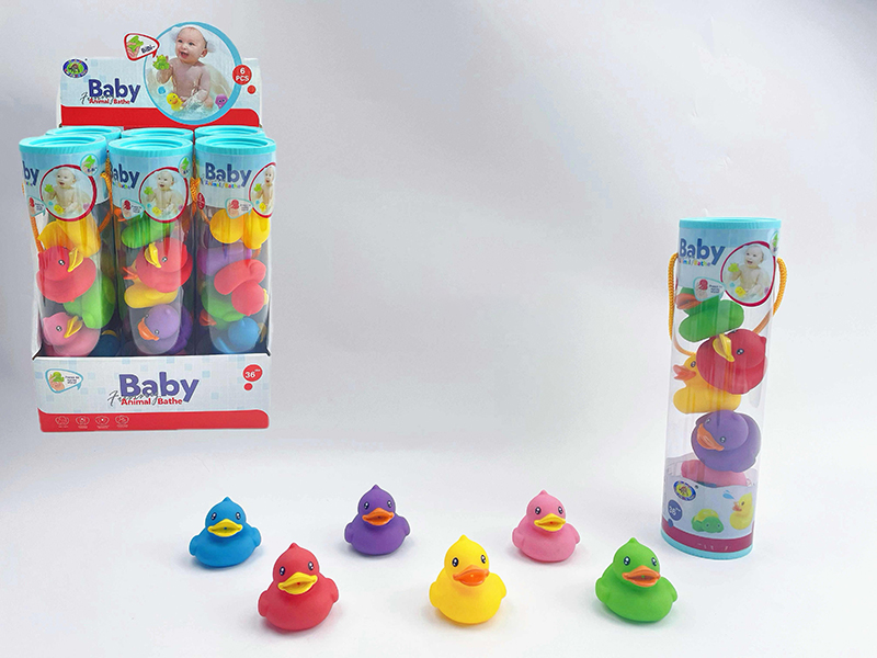 Baby Bath Toys Spray Water Ducks(6PCS)6 Cylinder/Box