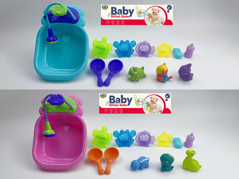 Baby Bath Toys Small Bathtub Dinosaurs Set 12pcs