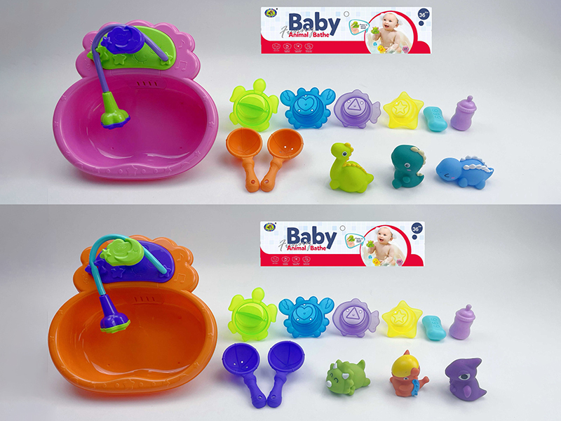 Baby Bath Toys Small Bathtub Dinosaurs Set 12pcs