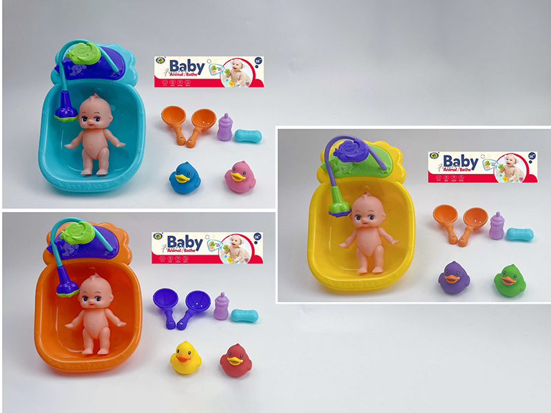 Baby Bath Toys Spray Water Sea Ducks Set(8PCS)