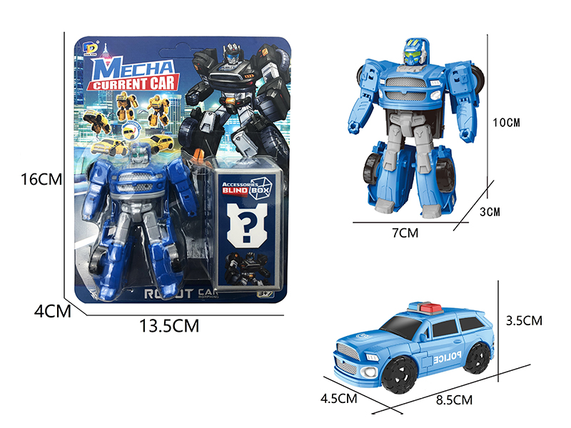 DIY Assemble Transformable Police Car