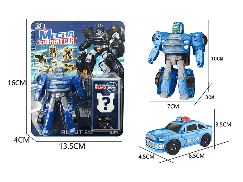 DIY Assemble Transformable Police Car