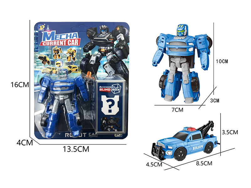 DIY Assemble Transformable Police Car